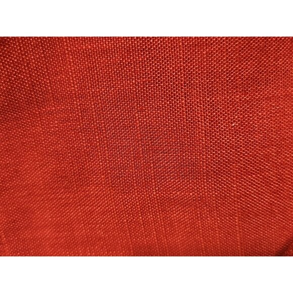 Francesca Mammoliti Red Brick Wide Leg Linen Drawstring Pants Women Sz 14 - Picture 5 of 12